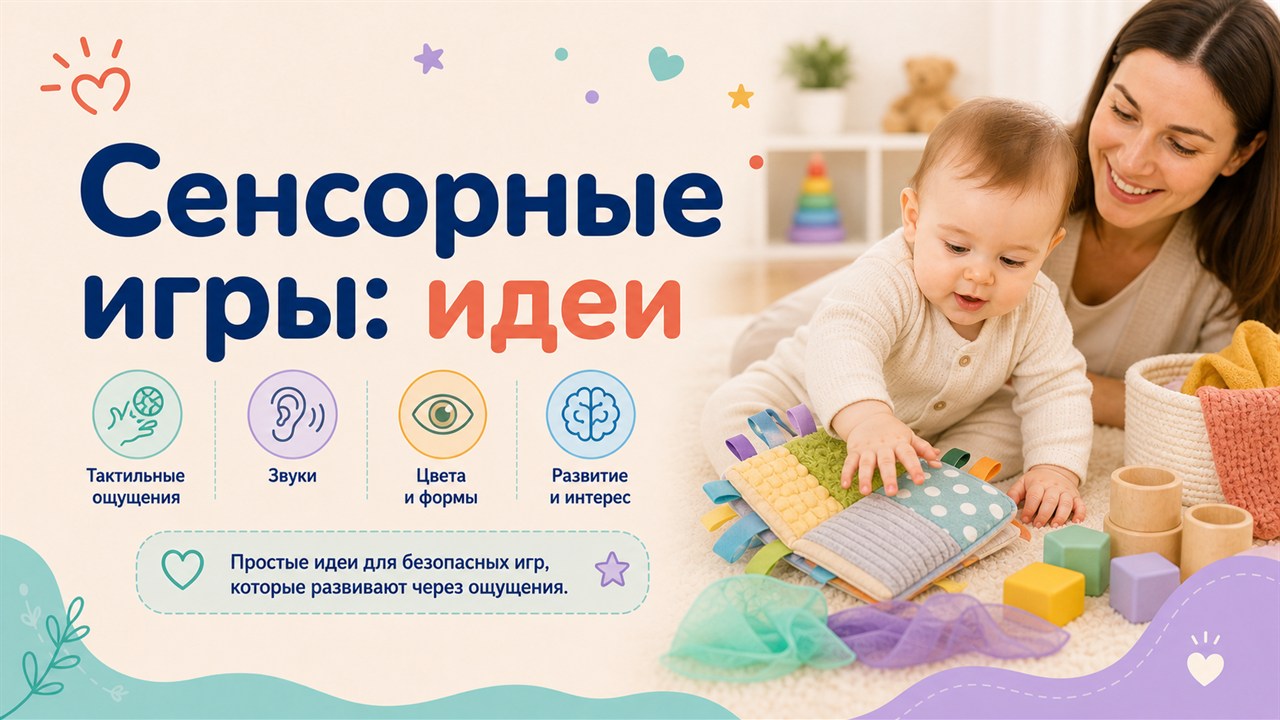 Сенсорные игры для малышей